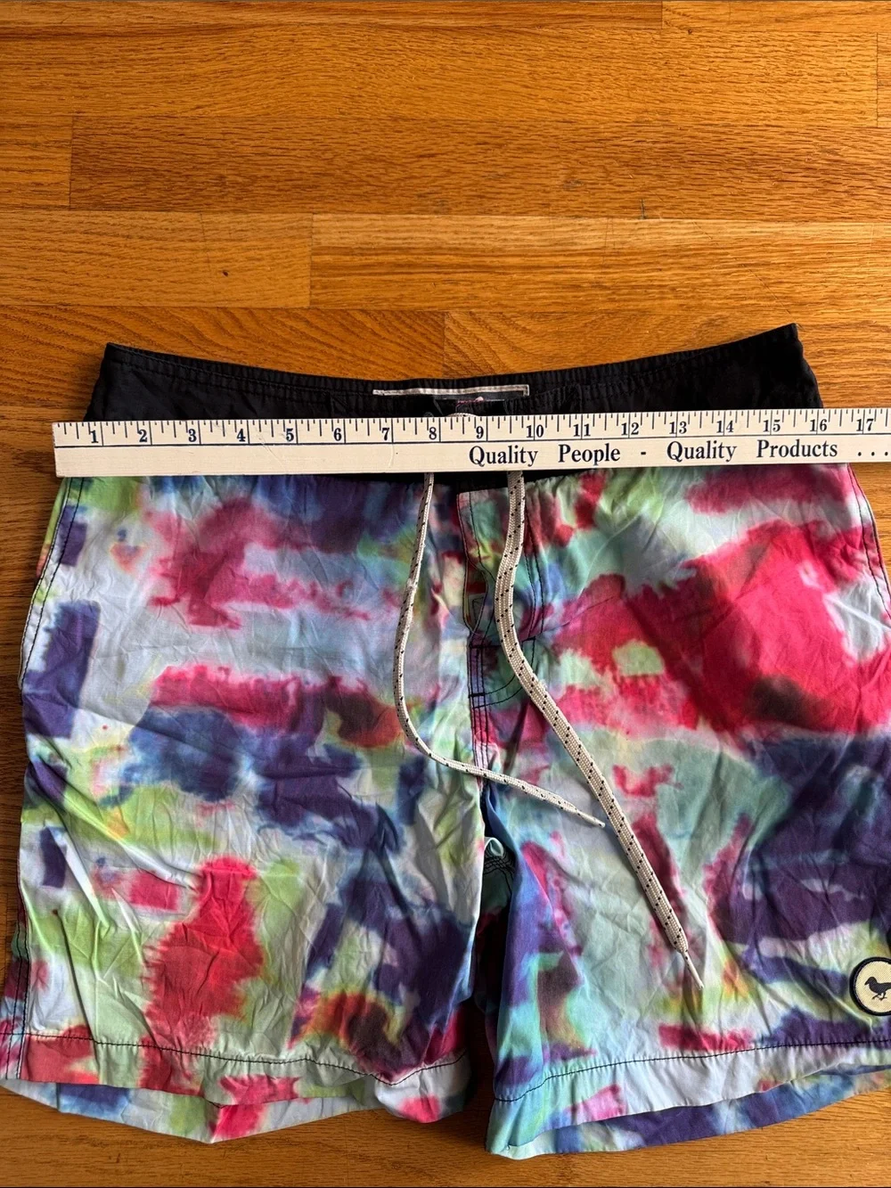 Modern Amusement Tie-Dye Swim Trunks in Pink, Blue, Purple, Green
